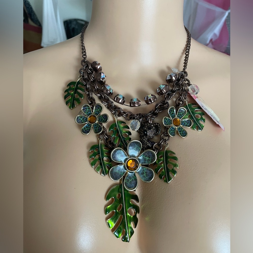 Betsey Johnson Vintage Koala Jungle Necklace